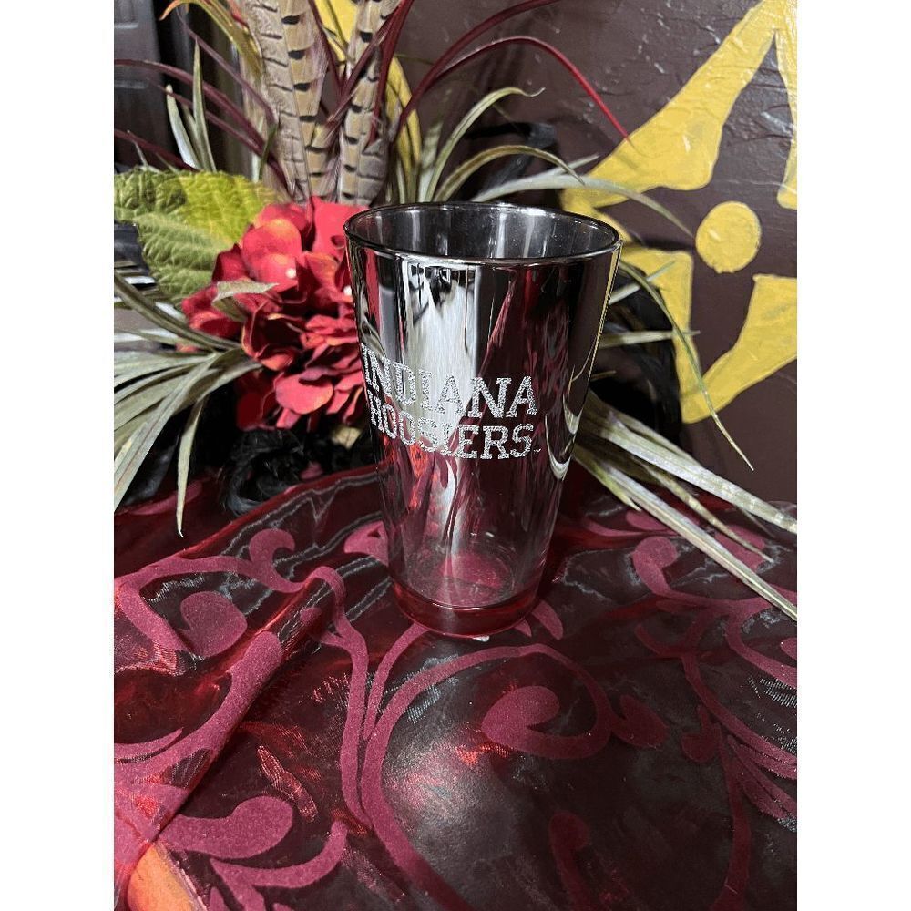 NWT Official Collegiate Indiana Hoosiers Mirrored Beverage Glass